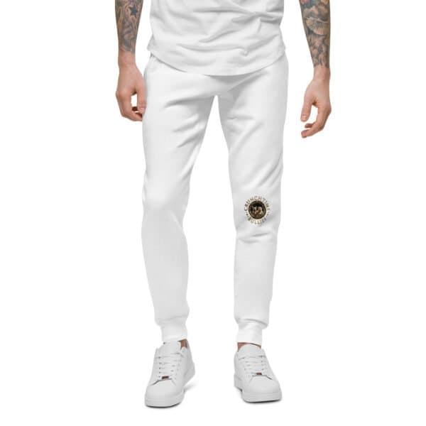 Unisex Fleece Sweatpants - White